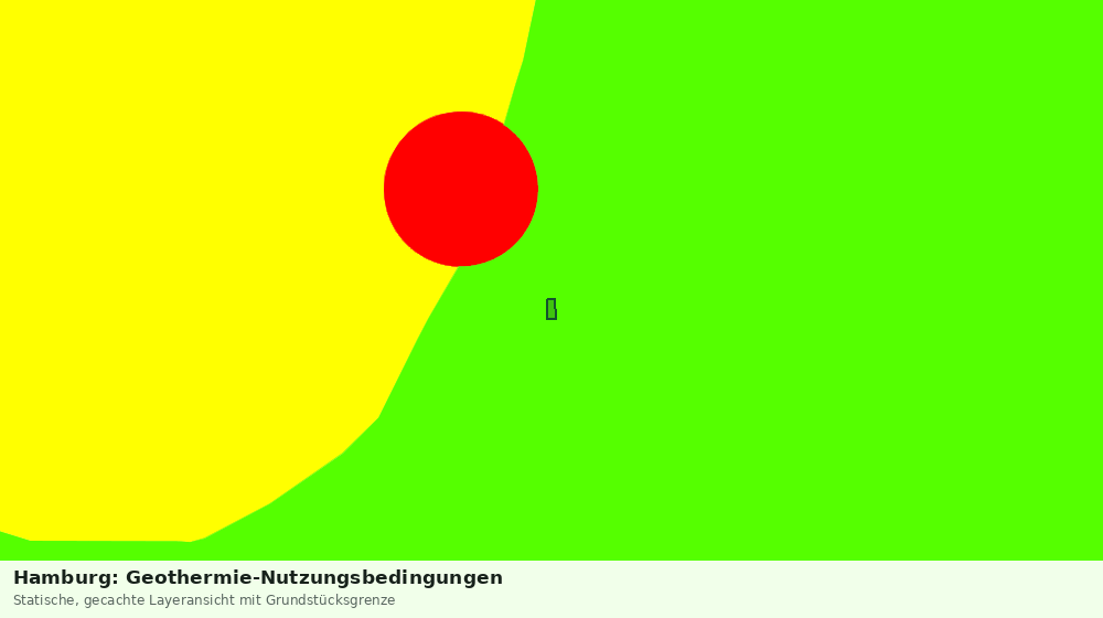 Statische Kartenansicht: Hamburg: Geothermie-Nutzungsbedingungen
