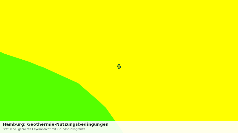 Statische Kartenansicht: Hamburg: Geothermie-Nutzungsbedingungen