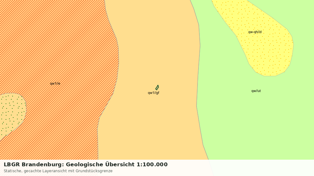 Statische Kartenansicht: LBGR Brandenburg: Geologische Übersicht 1:100.000