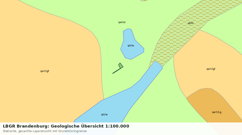 Statische Kartenansicht: LBGR Brandenburg: Geologische Übersicht 1:100.000