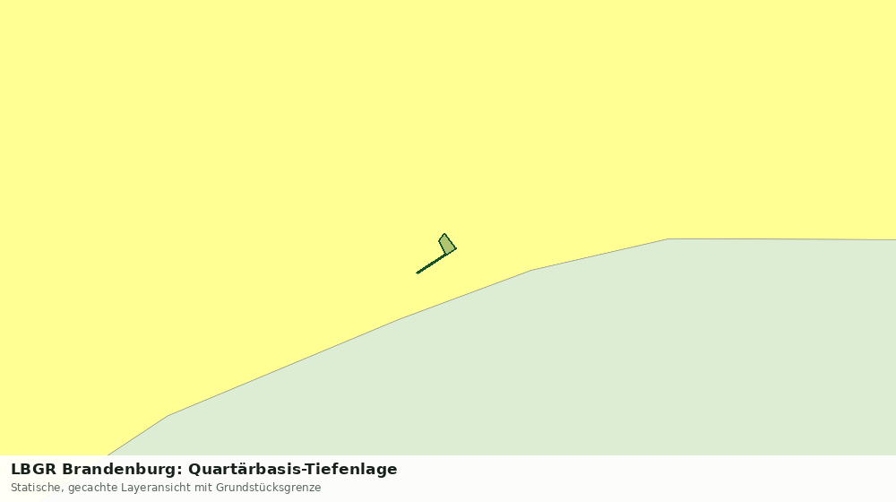 Statische Kartenansicht: LBGR Brandenburg: Quartärbasis-Tiefenlage