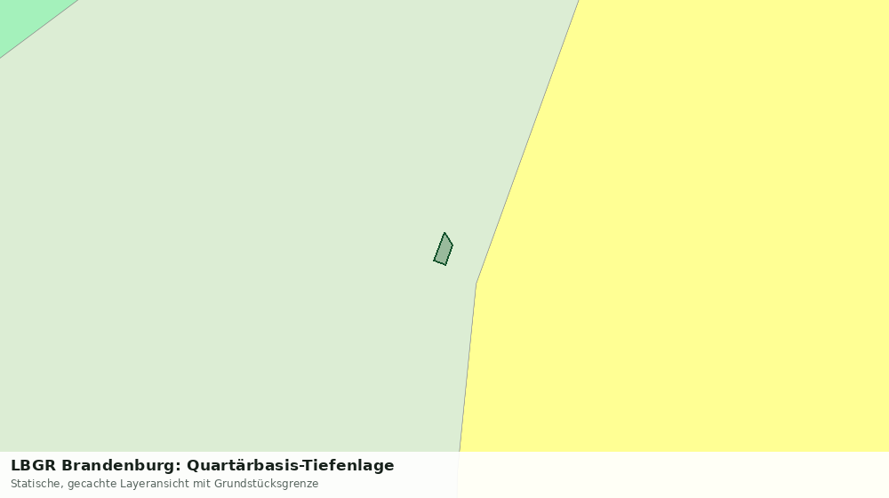 Statische Kartenansicht: LBGR Brandenburg: Quartärbasis-Tiefenlage