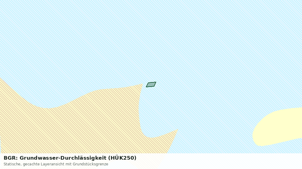 Statische Kartenansicht: BGR: Grundwasser-Durchlässigkeit (HÜK250)