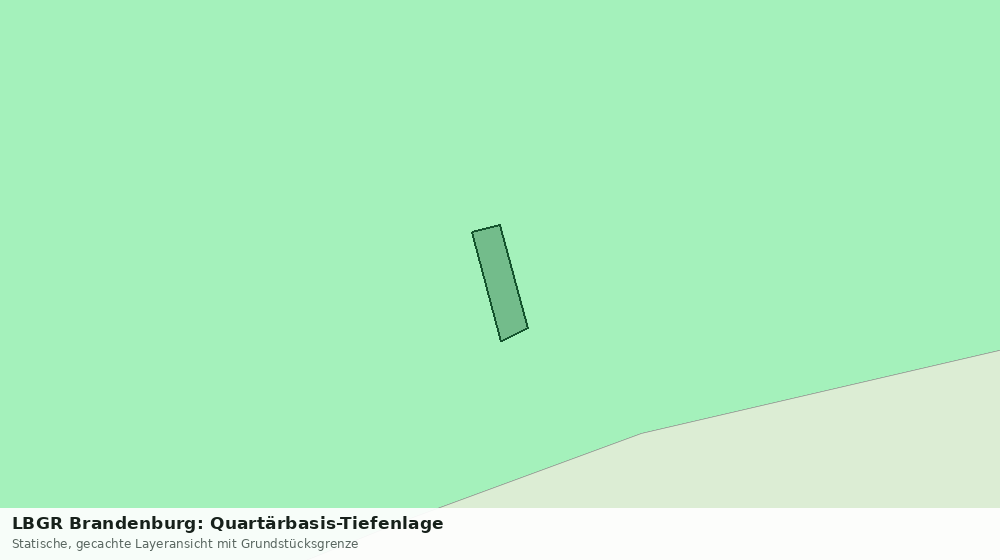 Statische Kartenansicht: LBGR Brandenburg: Quartärbasis-Tiefenlage