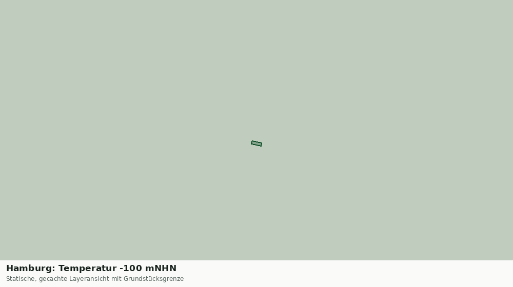 Statische Kartenansicht: Hamburg: Temperatur -100 mNHN