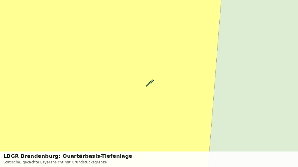 Statische Kartenansicht: LBGR Brandenburg: Quartärbasis-Tiefenlage