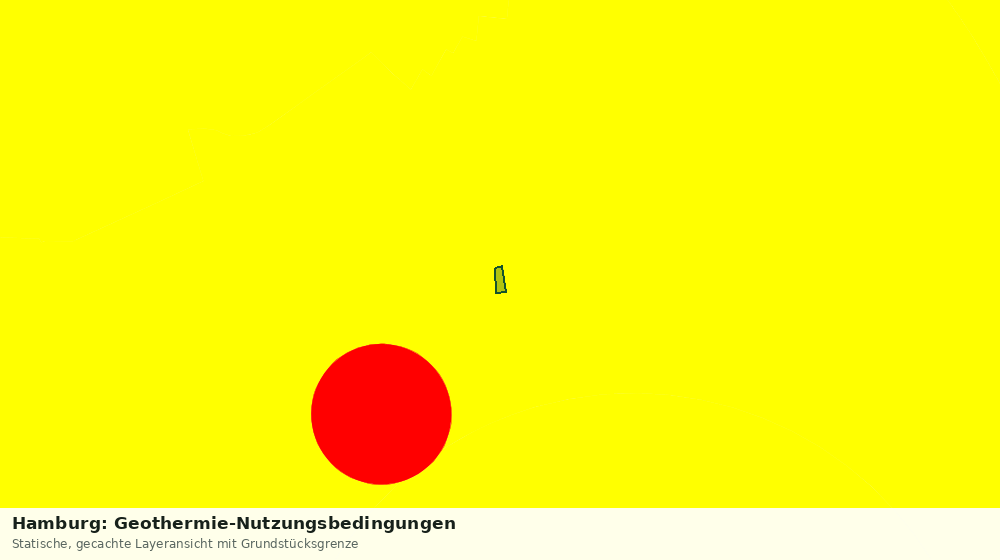 Statische Kartenansicht: Hamburg: Geothermie-Nutzungsbedingungen