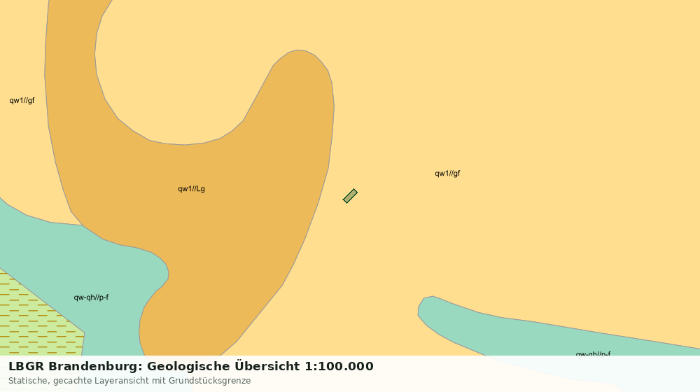 Statische Kartenansicht: LBGR Brandenburg: Geologische Übersicht 1:100.000