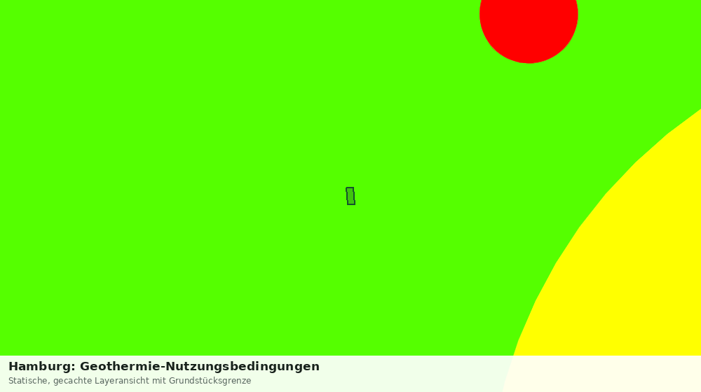 Statische Kartenansicht: Hamburg: Geothermie-Nutzungsbedingungen