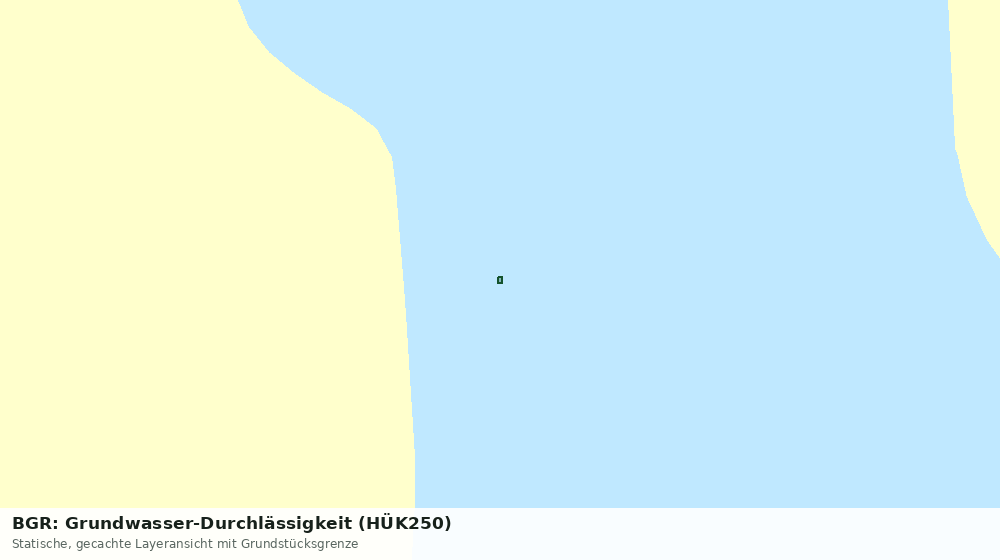 Statische Kartenansicht: BGR: Grundwasser-Durchlässigkeit (HÜK250)