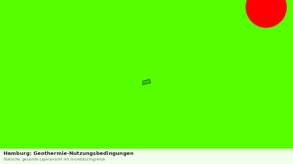 Statische Kartenansicht: Hamburg: Geothermie-Nutzungsbedingungen