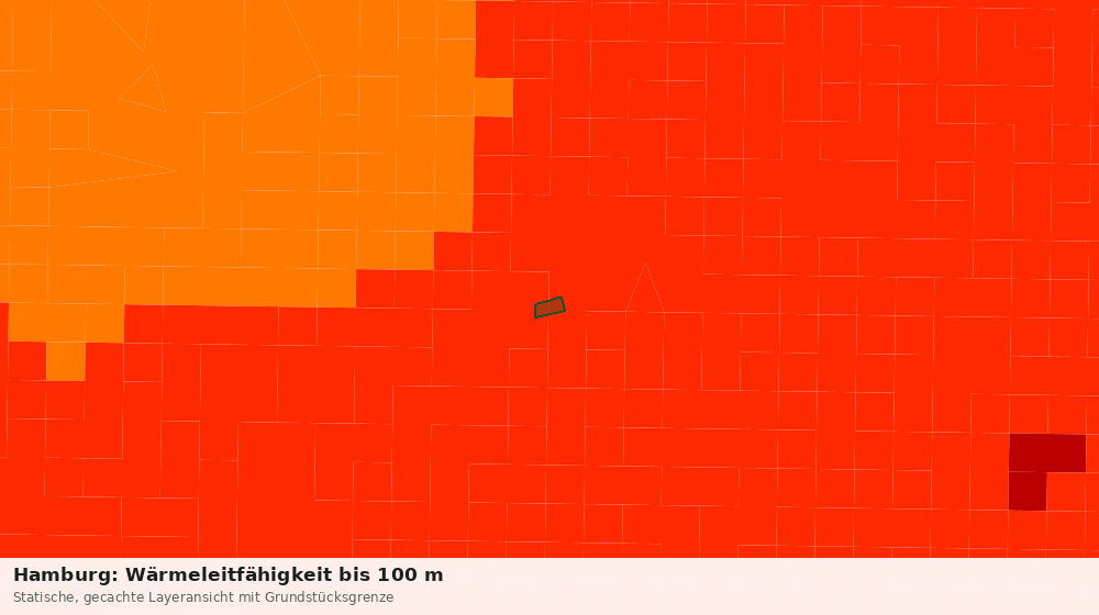 Statische Kartenansicht: Hamburg: Wärmeleitfähigkeit bis 100 m