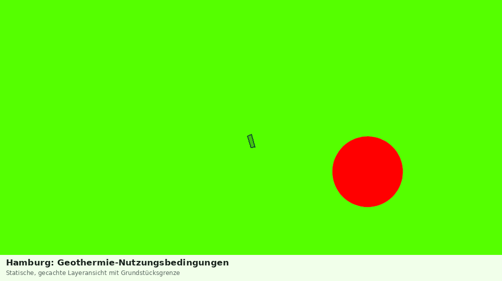 Statische Kartenansicht: Hamburg: Geothermie-Nutzungsbedingungen
