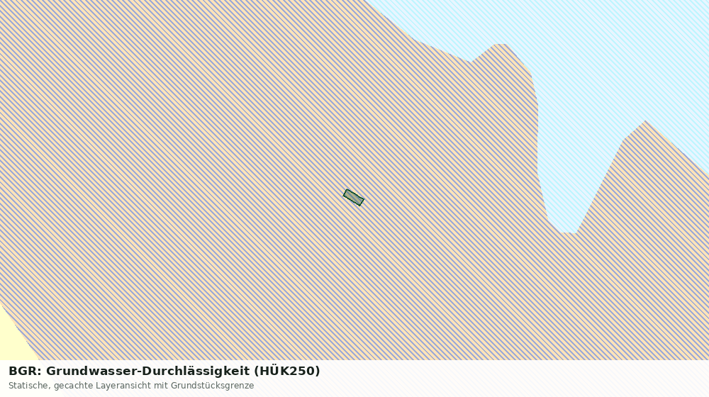 Statische Kartenansicht: BGR: Grundwasser-Durchlässigkeit (HÜK250)