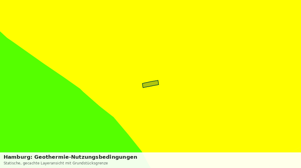 Statische Kartenansicht: Hamburg: Geothermie-Nutzungsbedingungen