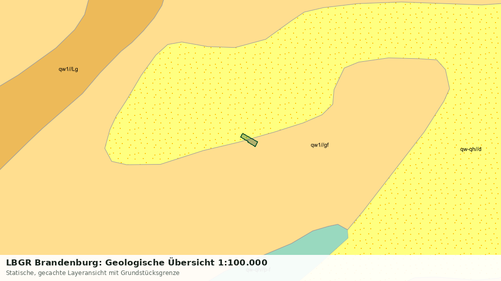 Statische Kartenansicht: LBGR Brandenburg: Geologische Übersicht 1:100.000