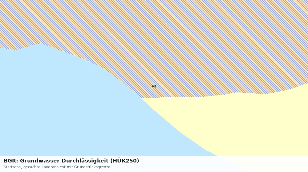 Statische Kartenansicht: BGR: Grundwasser-Durchlässigkeit (HÜK250)