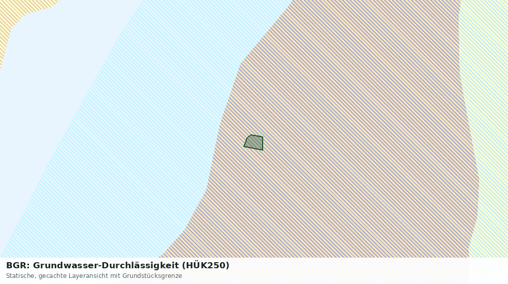 Statische Kartenansicht: BGR: Grundwasser-Durchlässigkeit (HÜK250)