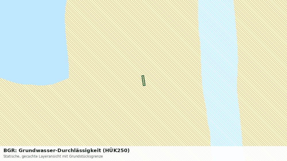 Statische Kartenansicht: BGR: Grundwasser-Durchlässigkeit (HÜK250)