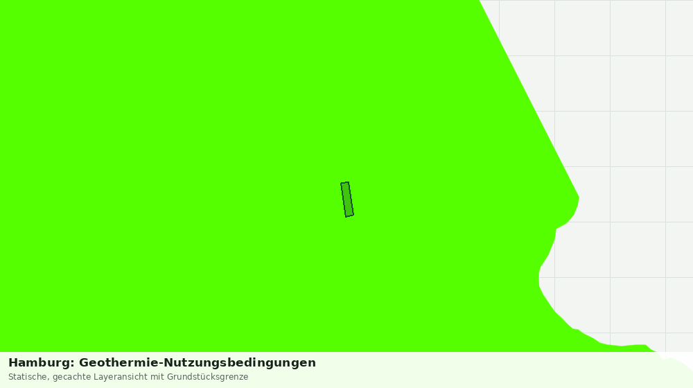 Statische Kartenansicht: Hamburg: Geothermie-Nutzungsbedingungen