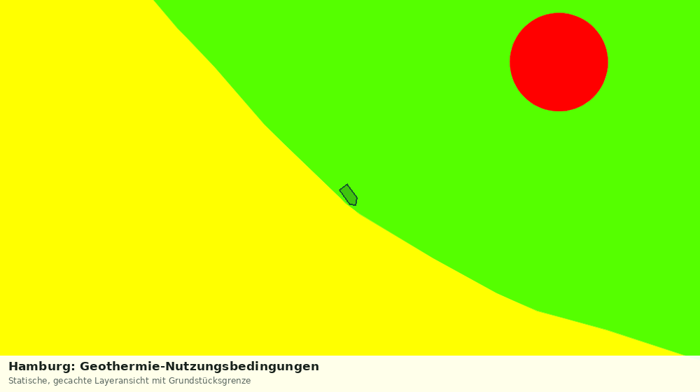 Statische Kartenansicht: Hamburg: Geothermie-Nutzungsbedingungen