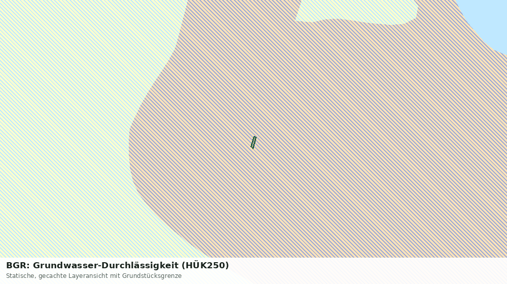 Statische Kartenansicht: BGR: Grundwasser-Durchlässigkeit (HÜK250)