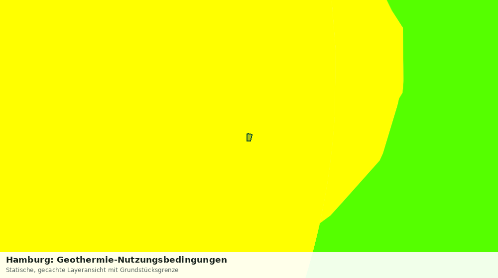 Statische Kartenansicht: Hamburg: Geothermie-Nutzungsbedingungen