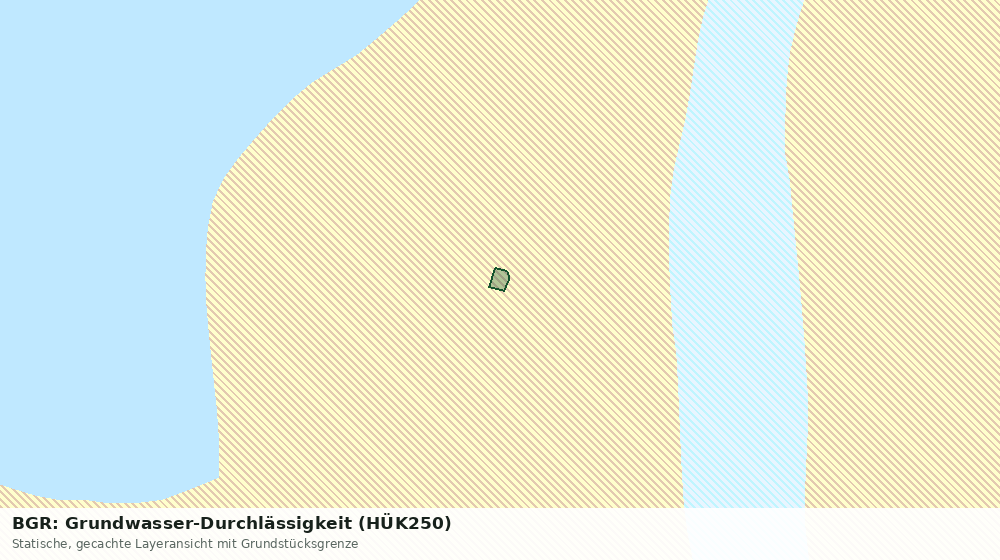Statische Kartenansicht: BGR: Grundwasser-Durchlässigkeit (HÜK250)