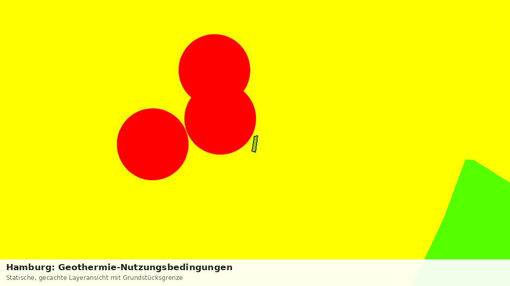 Statische Kartenansicht: Hamburg: Geothermie-Nutzungsbedingungen