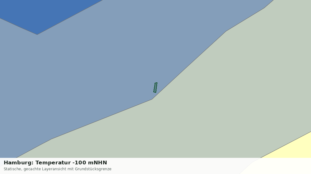 Statische Kartenansicht: Hamburg: Temperatur -100 mNHN