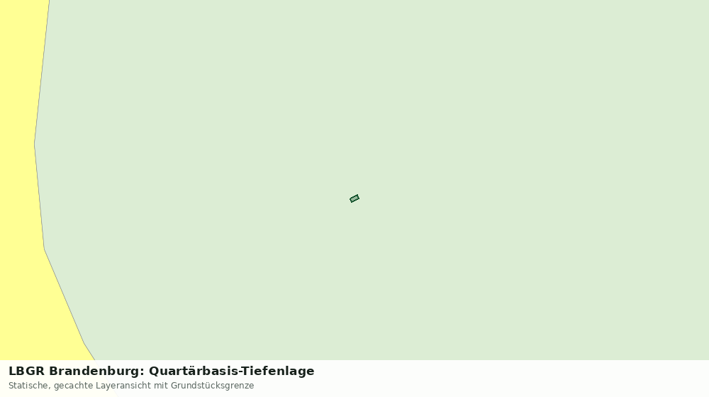 Statische Kartenansicht: LBGR Brandenburg: Quartärbasis-Tiefenlage