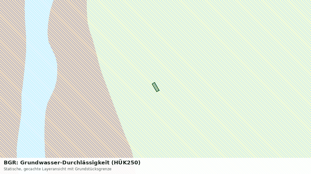 Statische Kartenansicht: BGR: Grundwasser-Durchlässigkeit (HÜK250)