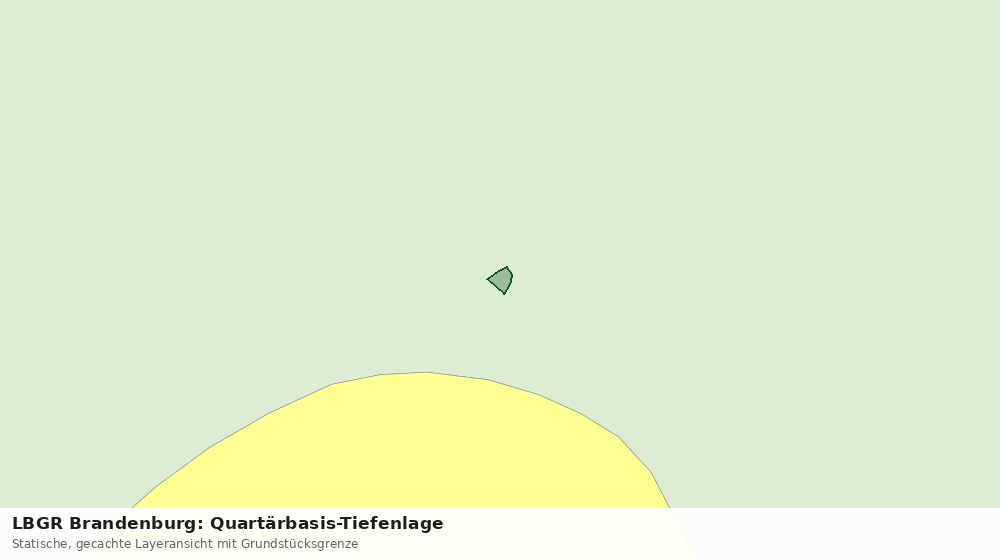 Statische Kartenansicht: LBGR Brandenburg: Quartärbasis-Tiefenlage