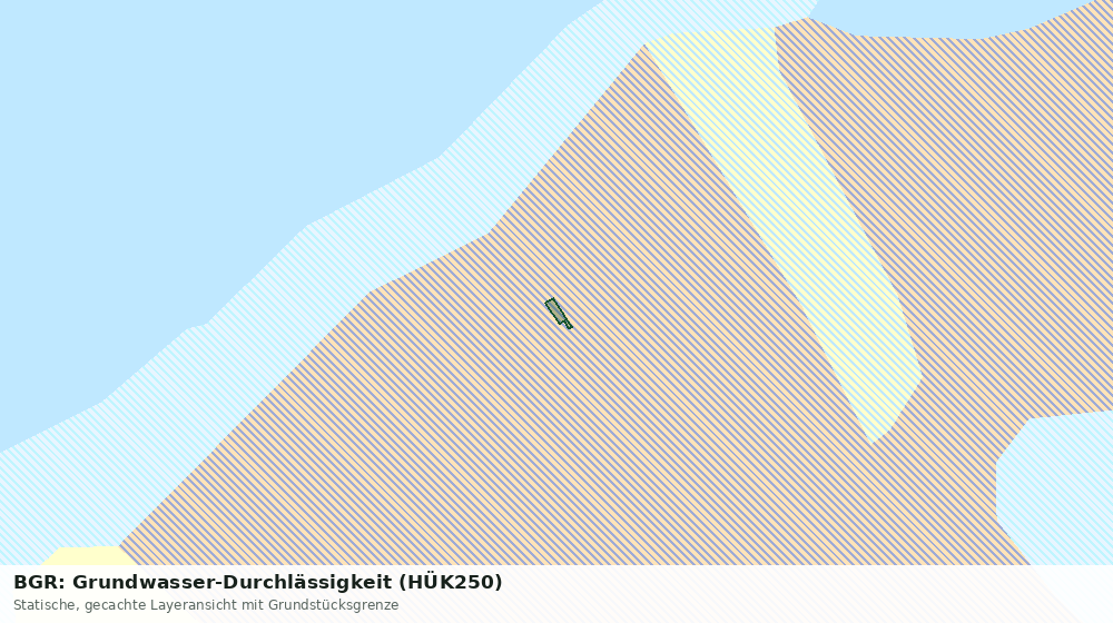 Statische Kartenansicht: BGR: Grundwasser-Durchlässigkeit (HÜK250)