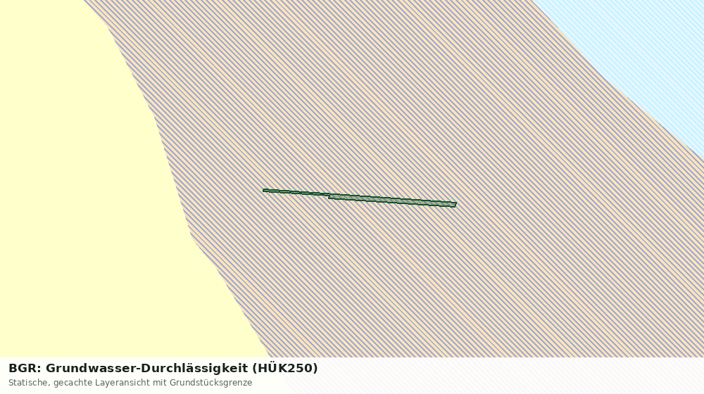 Statische Kartenansicht: BGR: Grundwasser-Durchlässigkeit (HÜK250)