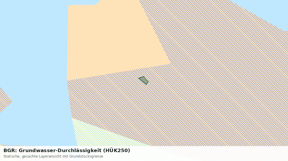 Statische Kartenansicht: BGR: Grundwasser-Durchlässigkeit (HÜK250)