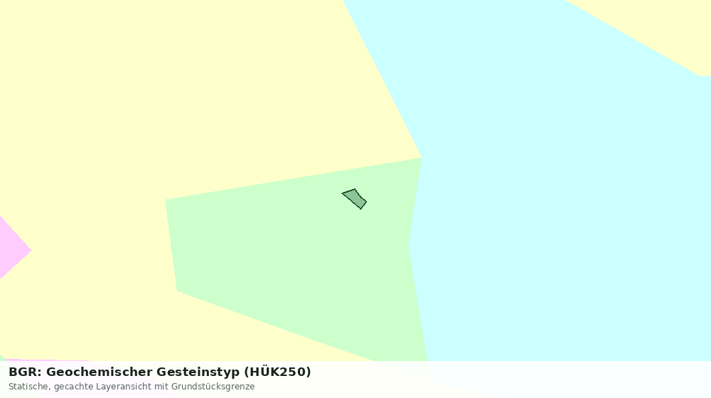 Statische Kartenansicht: BGR: Geochemischer Gesteinstyp (HÜK250)