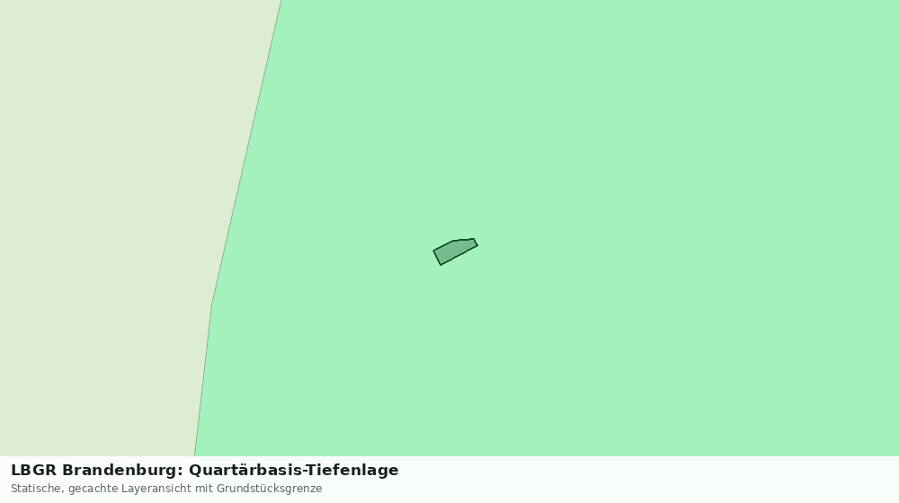 Statische Kartenansicht: LBGR Brandenburg: Quartärbasis-Tiefenlage