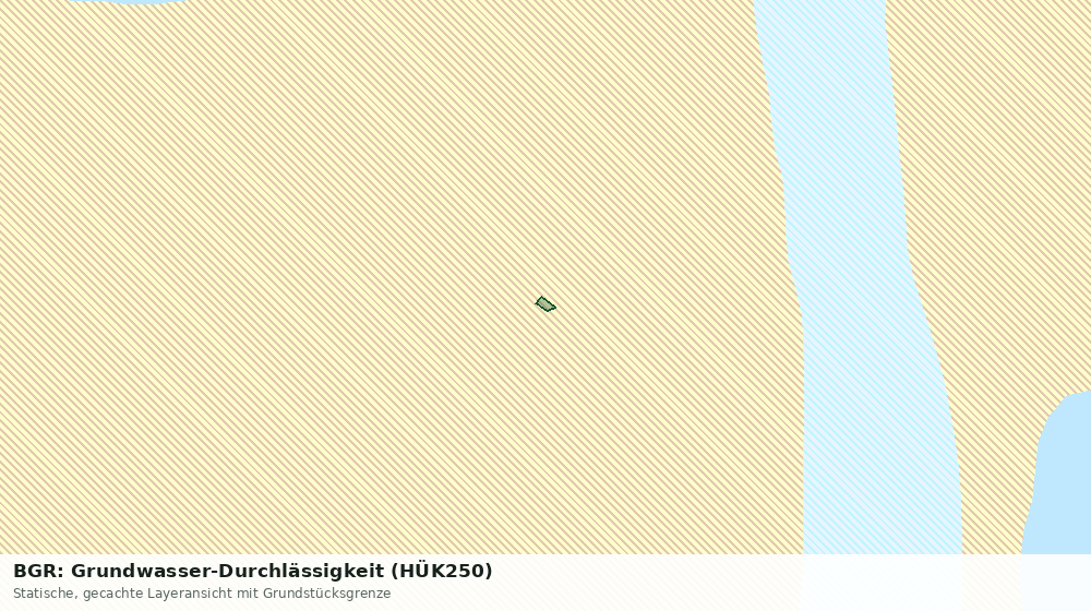 Statische Kartenansicht: BGR: Grundwasser-Durchlässigkeit (HÜK250)