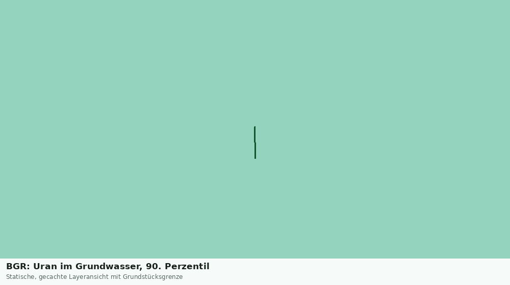 Statische Kartenansicht: BGR: Uran im Grundwasser, 90. Perzentil