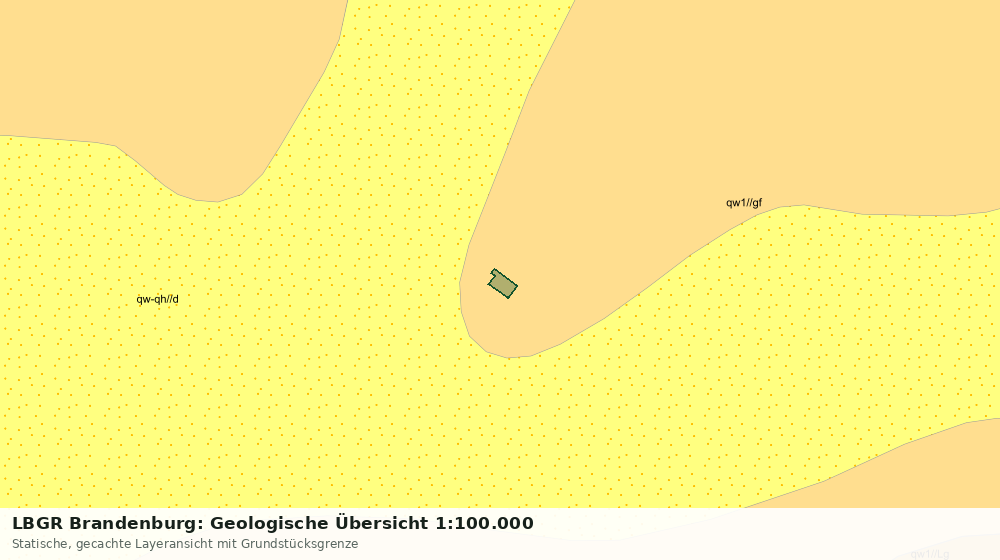 Statische Kartenansicht: LBGR Brandenburg: Geologische Übersicht 1:100.000