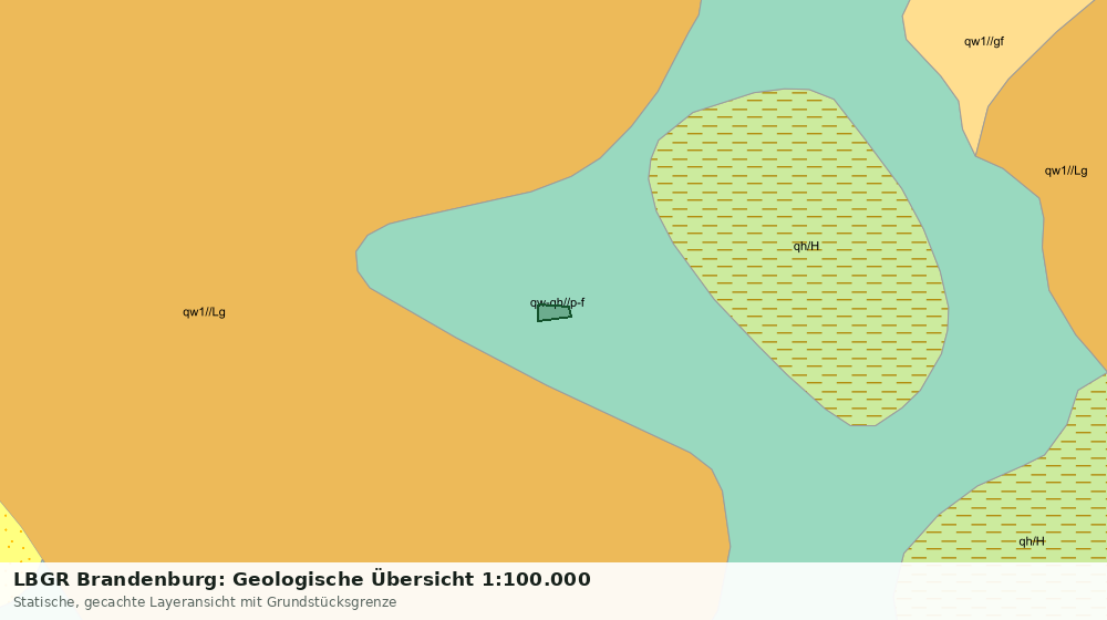 Statische Kartenansicht: LBGR Brandenburg: Geologische Übersicht 1:100.000