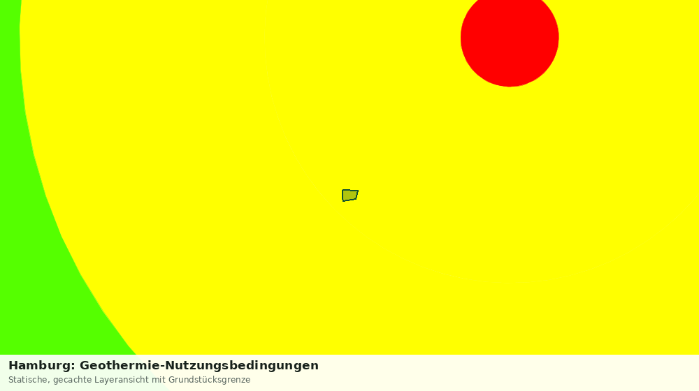 Statische Kartenansicht: Hamburg: Geothermie-Nutzungsbedingungen