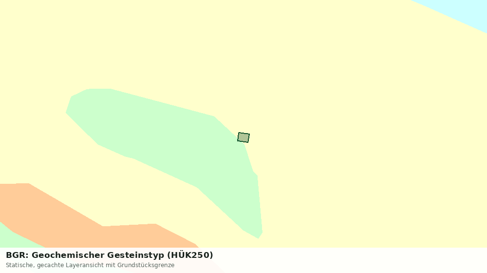 Statische Kartenansicht: BGR: Geochemischer Gesteinstyp (HÜK250)