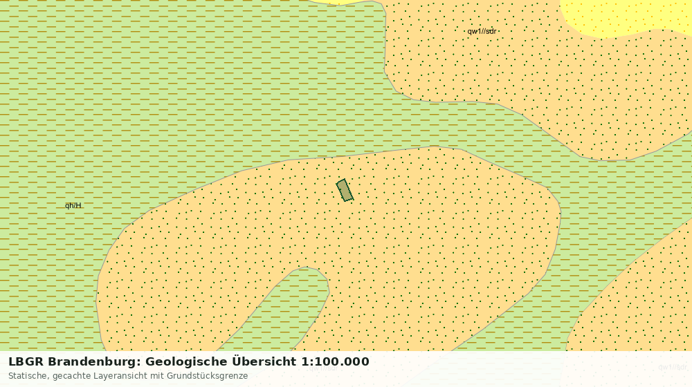 Statische Kartenansicht: LBGR Brandenburg: Geologische Übersicht 1:100.000