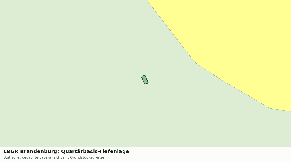 Statische Kartenansicht: LBGR Brandenburg: Quartärbasis-Tiefenlage
