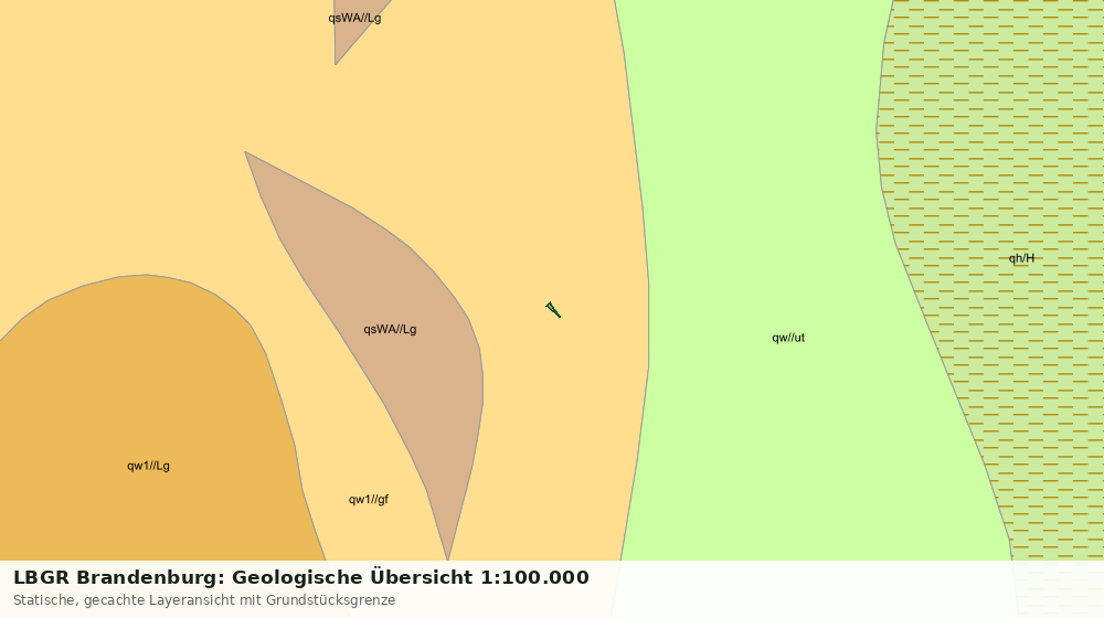 Statische Kartenansicht: LBGR Brandenburg: Geologische Übersicht 1:100.000