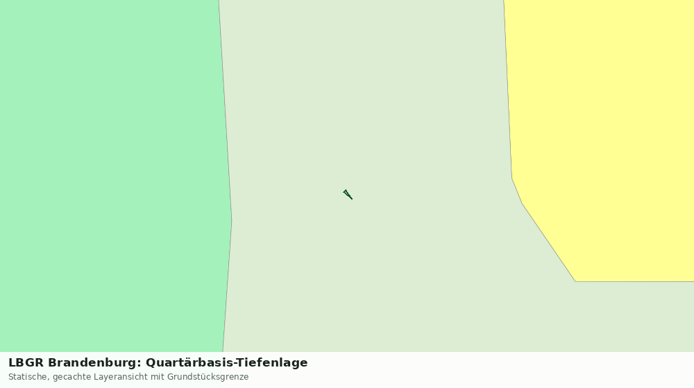 Statische Kartenansicht: LBGR Brandenburg: Quartärbasis-Tiefenlage
