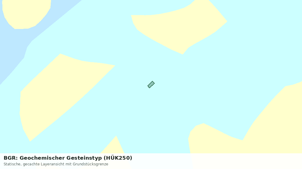 Statische Kartenansicht: BGR: Geochemischer Gesteinstyp (HÜK250)