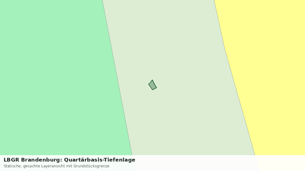 Statische Kartenansicht: LBGR Brandenburg: Quartärbasis-Tiefenlage